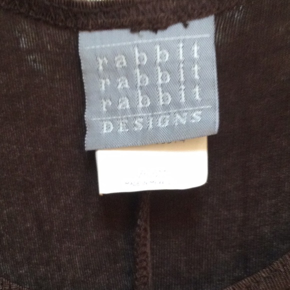 Gorgeous brown sleeveless sheath , black border bottom side openings size 6 - Picture 8 of 9